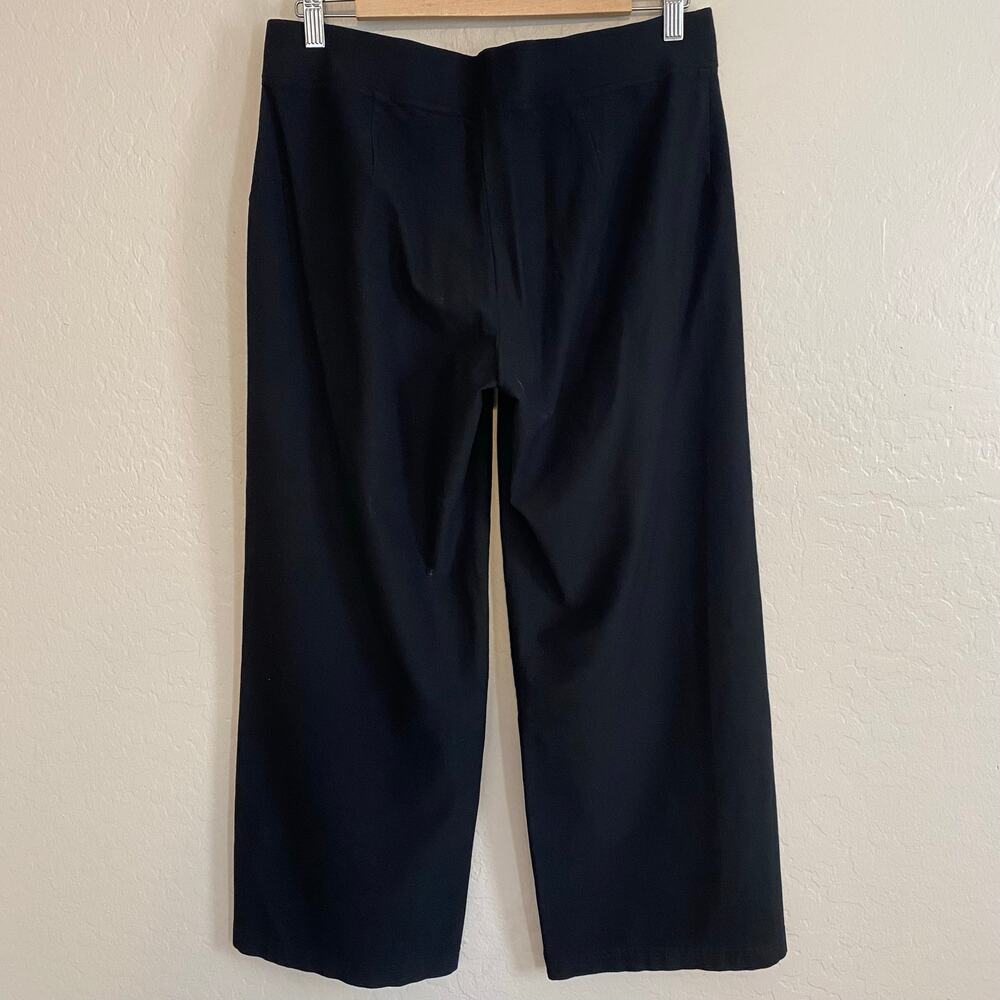 Eileen Fisher Stretch Crepe Pants Womens Size Medium Wide Leg Workwear Career - Picture 2 of 6